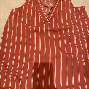 Forever 21 Rust Striped Top
